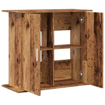  Aquarium Stand Old Wood 81x36x73 cm Engineered Wood