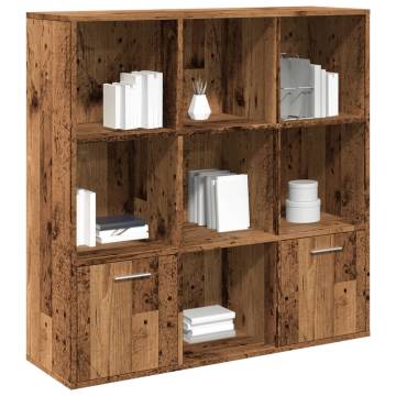  Book Cabinet Old Wood 98x29x97.5 cm Engineered Wood