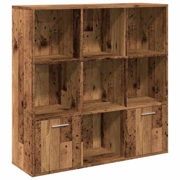  Book Cabinet Old Wood 98x29x97.5 cm Engineered Wood