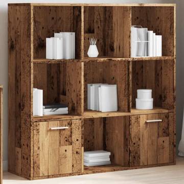  Book Cabinet Old Wood 98x29x97.5 cm Engineered Wood