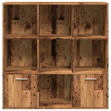  Book Cabinet Old Wood 98x29x97.5 cm Engineered Wood