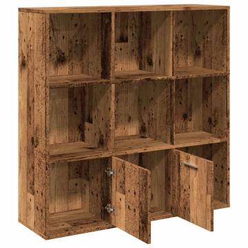  Book Cabinet Old Wood 98x29x97.5 cm Engineered Wood