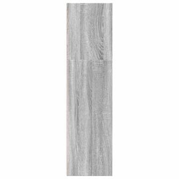  Bookcase Grey Sonoma 60x30x114 cm Engineered Wood