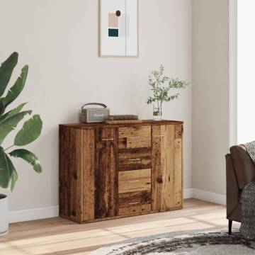  Sideboard Old Wood 88x30x64 cm Engineered Wood