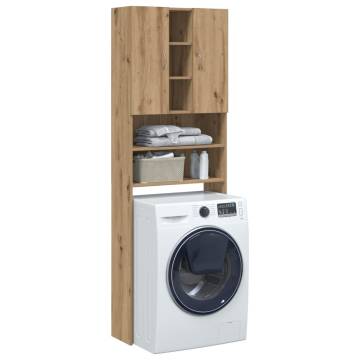  Washing Machine Cabinet Artisan Oak 64x25.5x190 cm