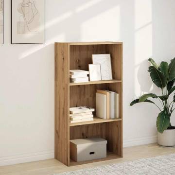  Bookcase Artisian Oak 60x30x114 cm Engineered Wood