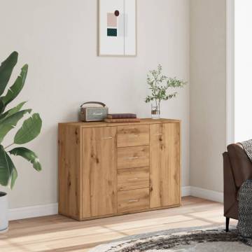  Sideboard Artisan Oak 88x30x64 cm Engineered Wood