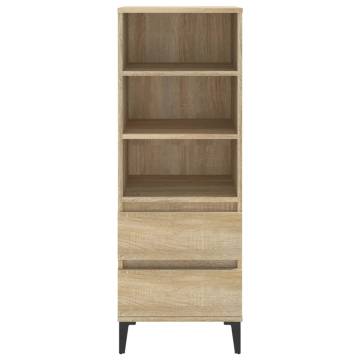 Highboard Sonoma Oak 40x36x110 cm Engineered Wood