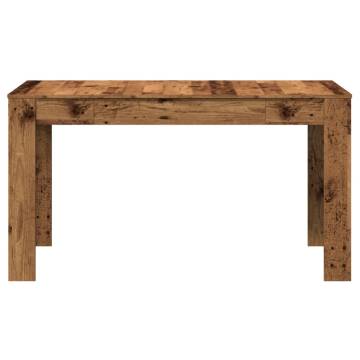  Dining Table Old Wood 140x74.5x76 cm Engineered Wood