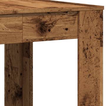  Dining Table Old Wood 140x74.5x76 cm Engineered Wood