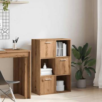  Bookshelf Artisan Oak 60.5x30x90 cm Engineered Wood