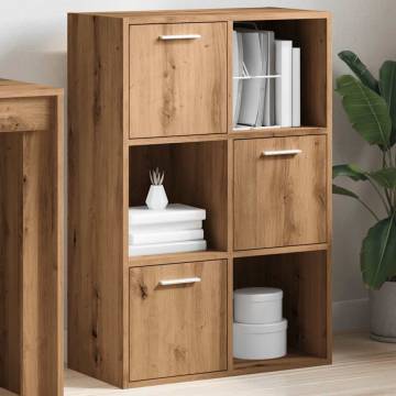  Bookshelf Artisan Oak 60.5x30x90 cm Engineered Wood