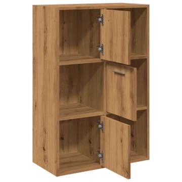  Bookshelf Artisan Oak 60.5x30x90 cm Engineered Wood