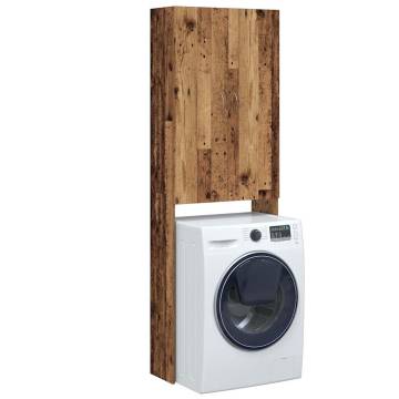  Washing Machine Cabinet Old Wood 64x25.5x190 cm