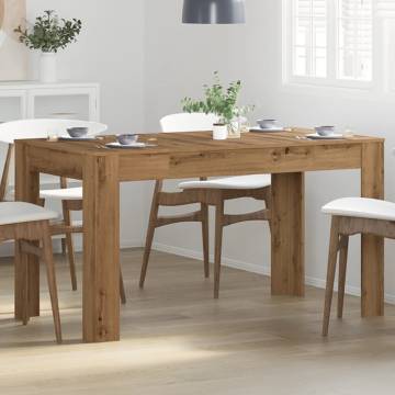  Dining Table Artisan Oak 140x74.5x76 cm Engineered Wood