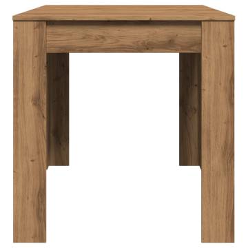  Dining Table Artisan Oak 140x74.5x76 cm Engineered Wood