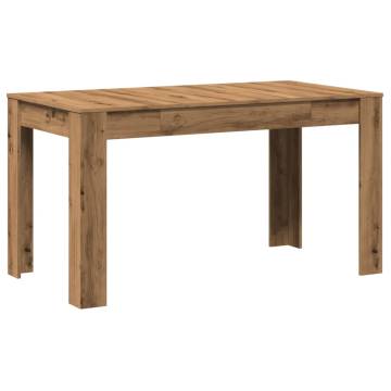  Dining Table Artisan Oak 140x74.5x76 cm Engineered Wood