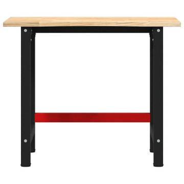  Workbench 100x60x81.5 cm Solid Wood Oak