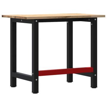  Workbench 100x60x81.5 cm Solid Wood Oak