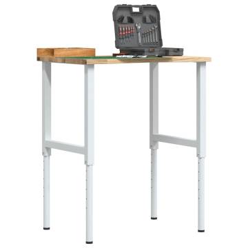  Workbench 80x60x(71.5-98) cm Solid Wood Oak