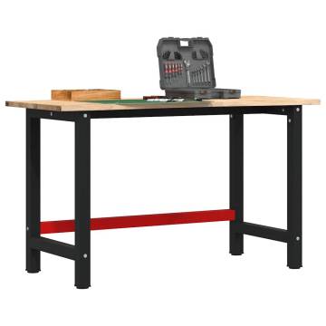  Workbench 140x60x81.5 cm Solid Wood Oak