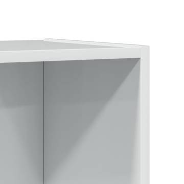  Bookcase High Gloss White 40x30x189 cm Engineered Wood