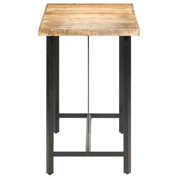 Bar Table 150x70x107 cm Rough Mango Wood