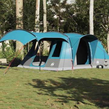  Camping Tent Tunnel 5-Person Blue Waterproof