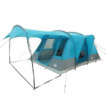  Camping Tent Tunnel 5-Person Blue Waterproof