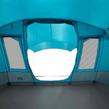  Camping Tent Tunnel 5-Person Blue Waterproof