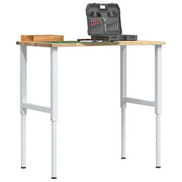  Workbench 100x60x(71.5-98) cm Solid Wood Oak