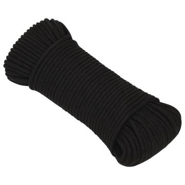  Work Rope Black 3 mm 100 m Polyester