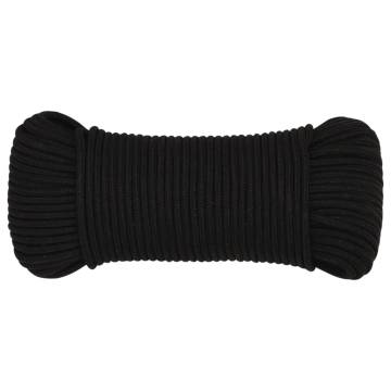  Work Rope Black 3 mm 100 m Polyester