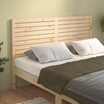 Bed Headboard 146x4x100 cm Solid Wood Pine