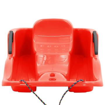  Sledge with Brakes Red 87x40x18 cm Polypropylene