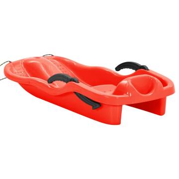  Sledge with Brakes Red 87x40x18 cm Polypropylene