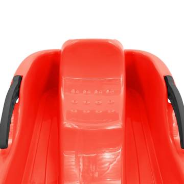  Sledge with Brakes Red 87x40x18 cm Polypropylene