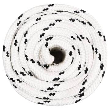  Braided Boat Rope White 20 mmx100 m Polyester