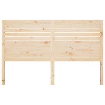 Bed Headboard 146x4x100 cm Solid Wood Pine