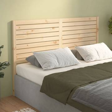 Bed Headboard 146x4x100 cm Solid Wood Pine