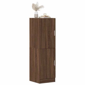  Kitchen Cabinet Brown Oak 38x41.5x131.5 cm Engineered Wood