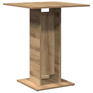  Bistro Table Artisan Oak 60x60x75 cm Engineered Wood