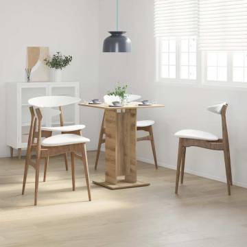  Bistro Table Artisan Oak 60x60x75 cm Engineered Wood