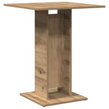  Bistro Table Artisan Oak 60x60x75 cm Engineered Wood