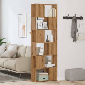  Book CabinetRoom Divider Artisian Oak 60x24x186 cm