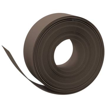 Garden Edgings 3 pcs Brown 10 m 20 cm Polyethylene