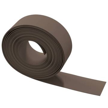 Garden Edgings 3 pcs Brown 10 m 20 cm Polyethylene