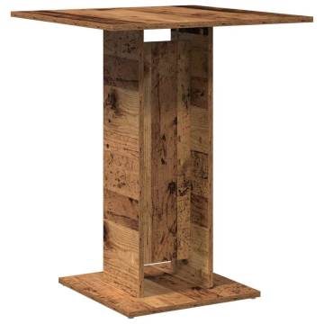  Bistro Table Old Wood 60x60x75 cm Engineered Wood