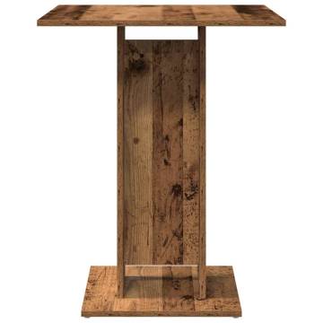  Bistro Table Old Wood 60x60x75 cm Engineered Wood