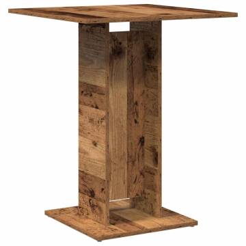  Bistro Table Old Wood 60x60x75 cm Engineered Wood